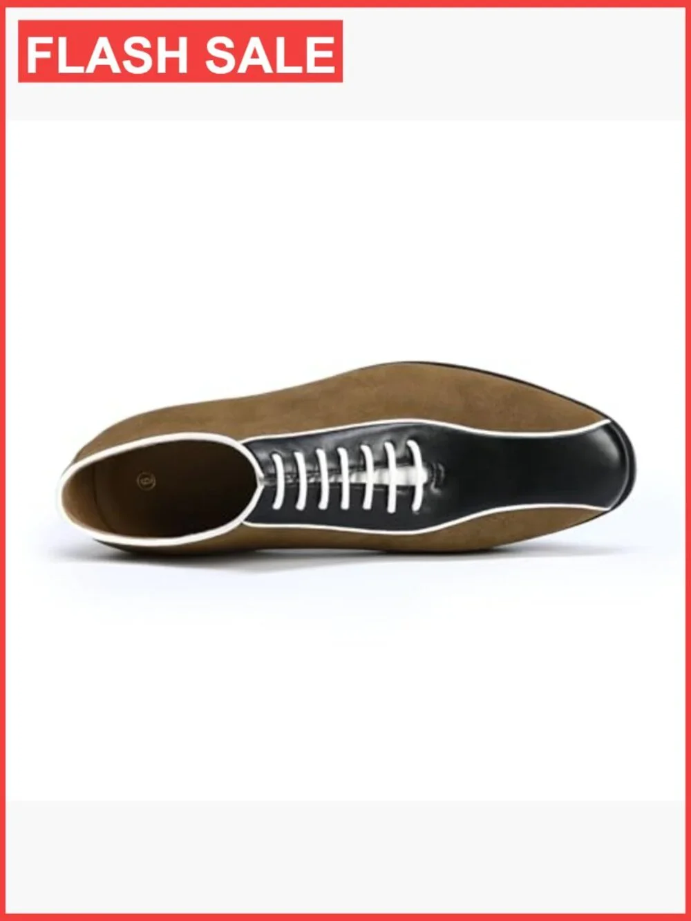 Men's Retro Two-Tone Oxford Sneakers Lace-Up Anti-Slip PU